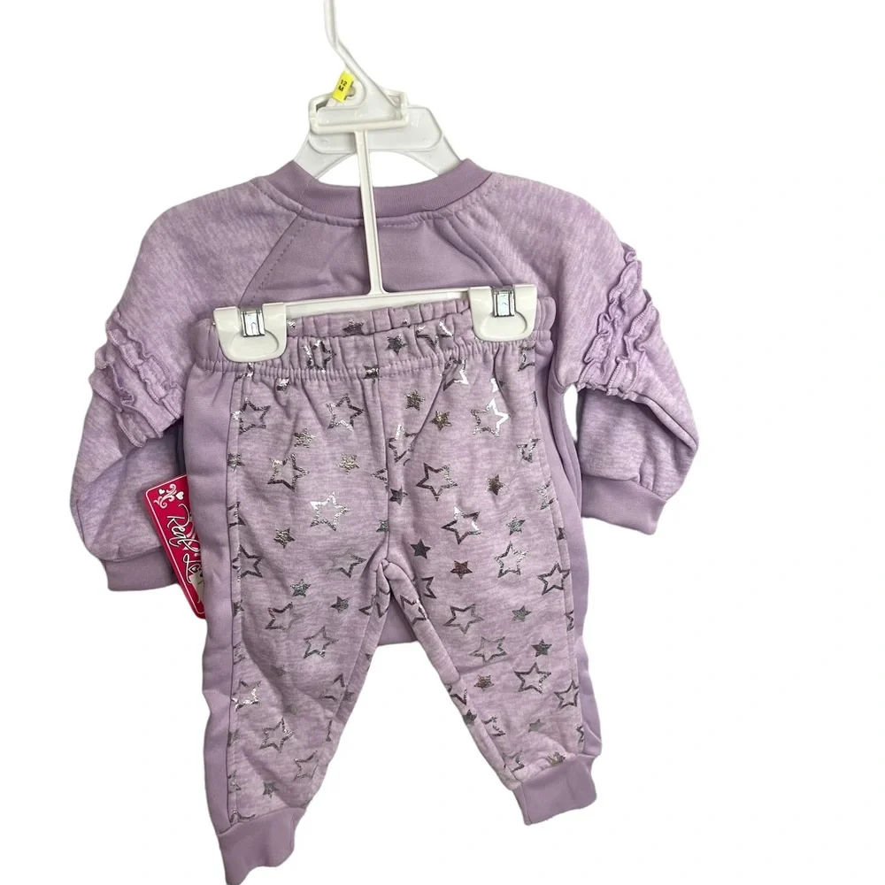 Real Love 2pc Sweatsuit Unicorn Purple NWT  24 month.
